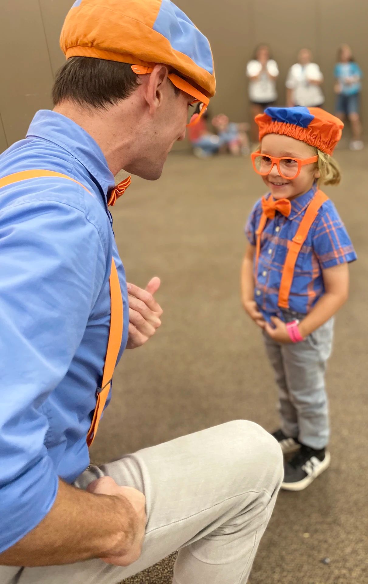Blippi and a look-alike fan.