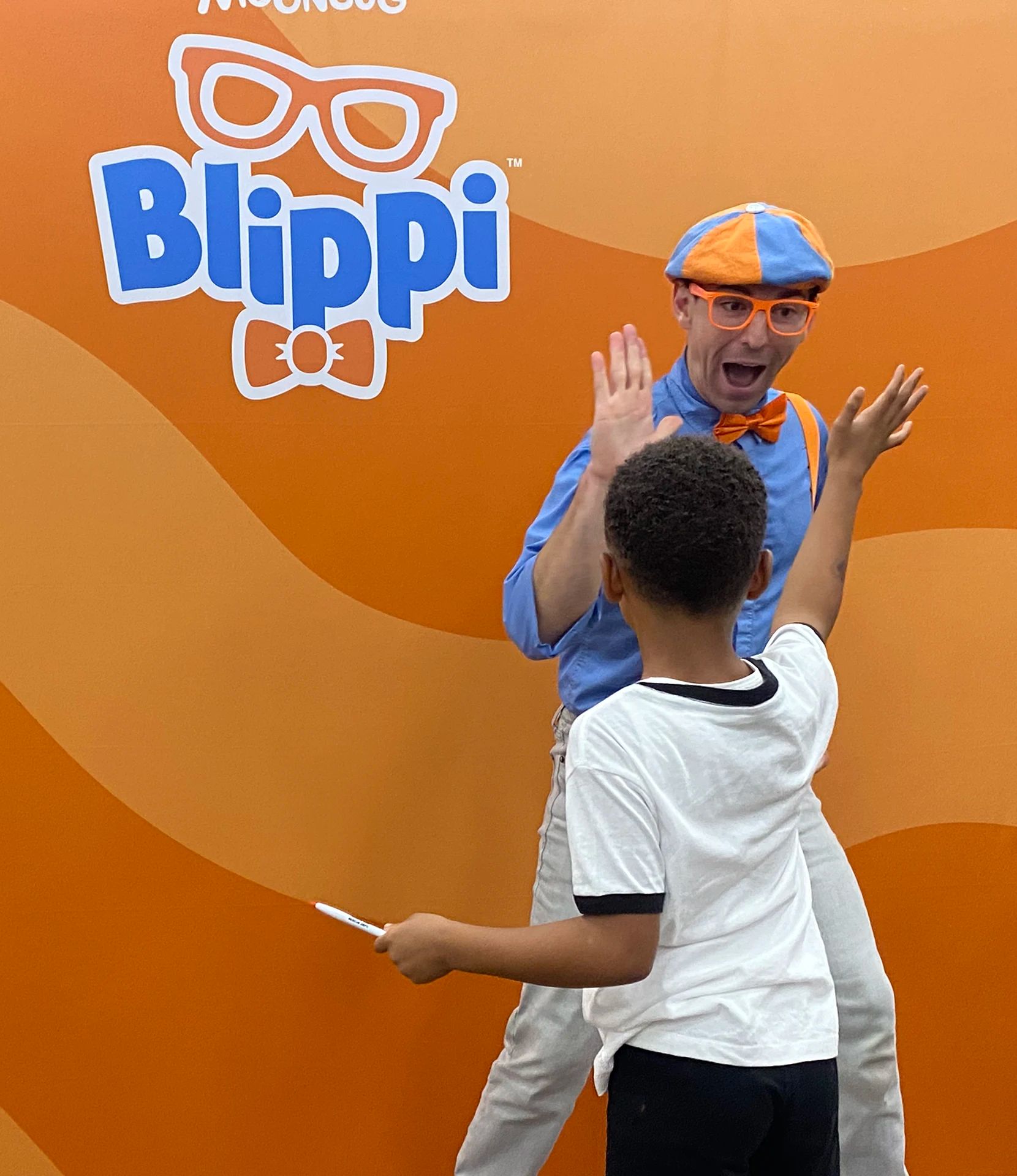 Giving Blipping a high five.